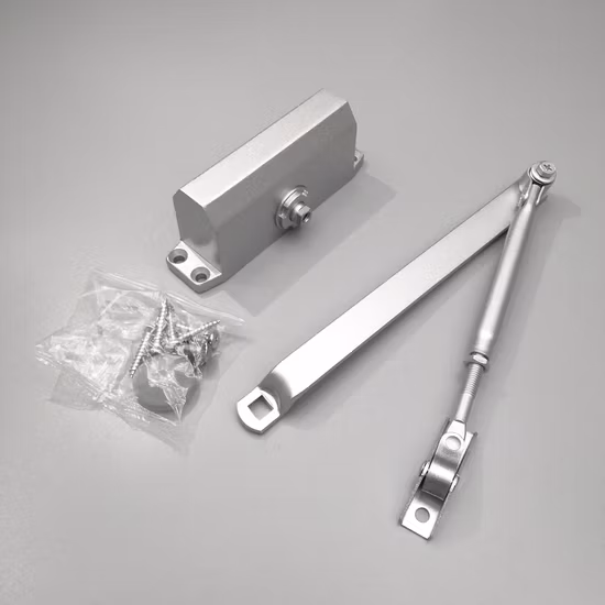 Charnière de porte aérienne hydraulique automatique à fermeture automatique, fabricant chinois, ferme-porte en aluminium ignifuge, capacité de 60kg