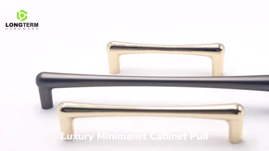 Dernières poignées de bouton d'accessoires de meubles de barre simples de traction d'armoire de concepteur
